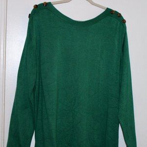 BYdesign 2X Green Sweater
